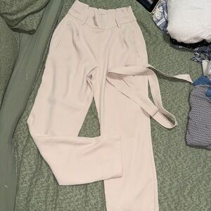 Stradivarius Cream Women's Trousers